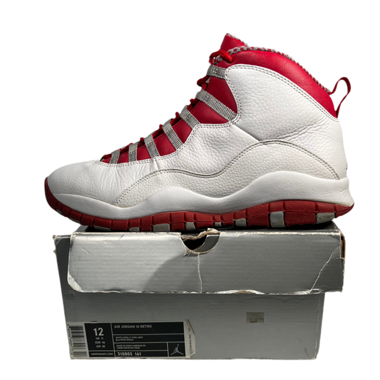 Jordan 10 Red Steel (2005) Size 12 USED S17587