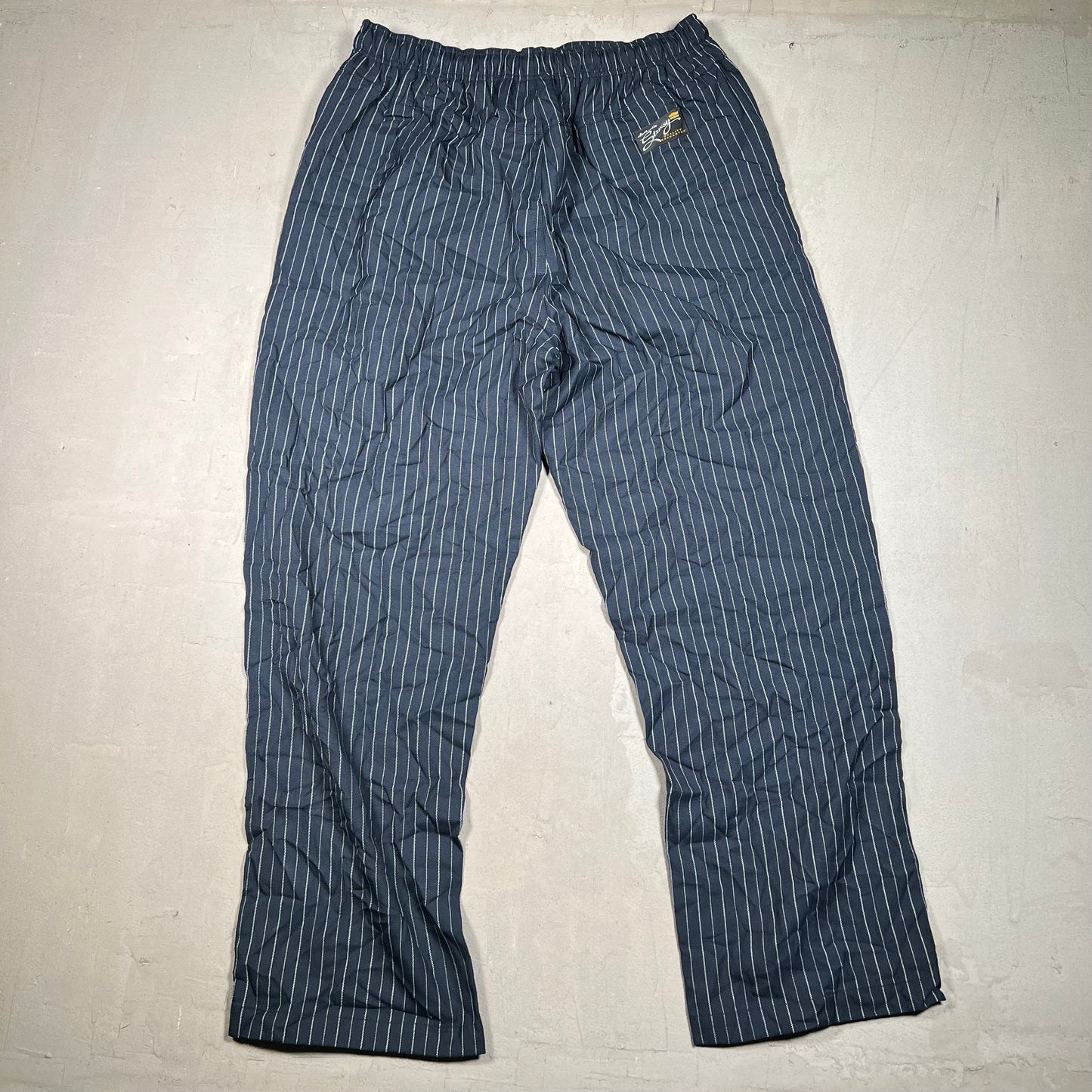Stussy Wrinkled Stripe Beach Pant Navy (2024) Size Large USED x17548