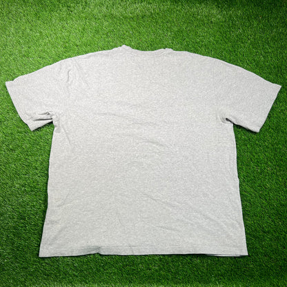 Carhartt Half Button Up Grey Pocket Tee Size XL USED v18760