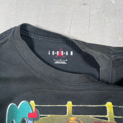 Jordan "MVP" Black Tee Size Large USED v19277