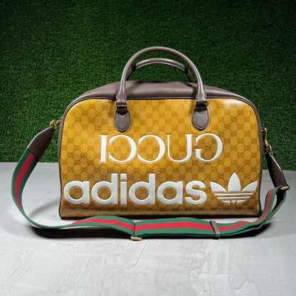Gucci x Adidas Large Duffle Bag Beige/Brown X12550