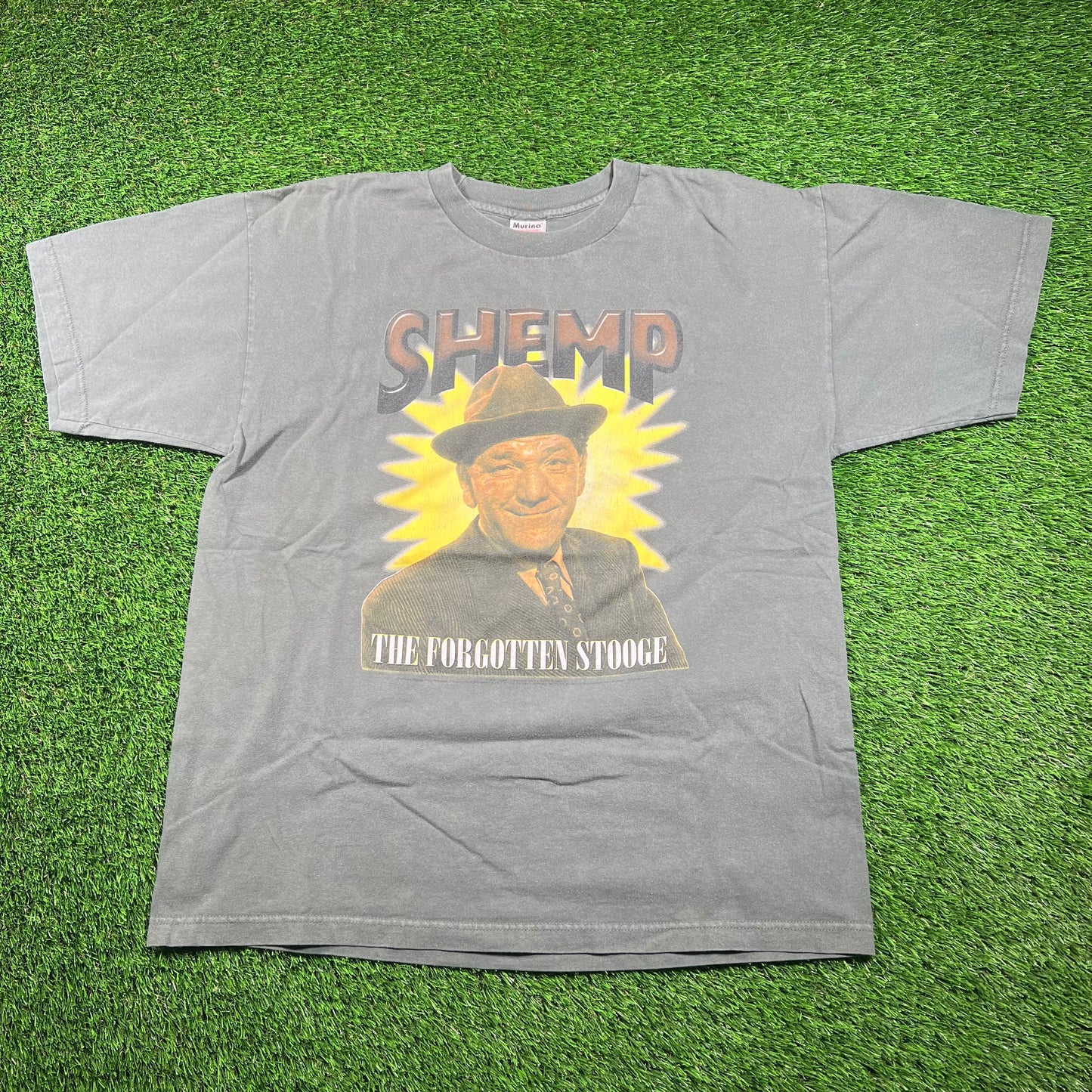 1990's Shemp Howard Green Graphic Tee Size XL USED v18282