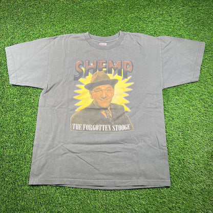 1990's Shemp Howard Green Graphic Tee Size XL USED v18282