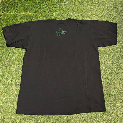 1999 The Crocodile Hunter Steve Irwin Black Tee Size XL USED v16062