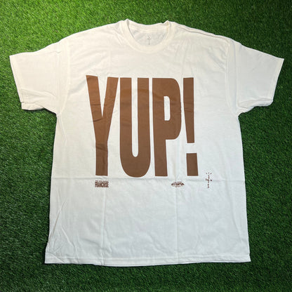 Travis Scott Franchise Promo YUP White Tee Size One Size NEW x16921