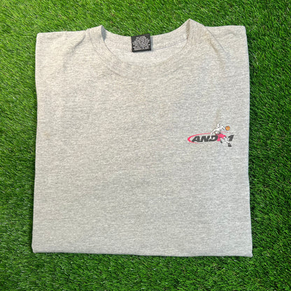 1990s And 1 Grey "Straightjacket" Tee Size XXL USED v18837