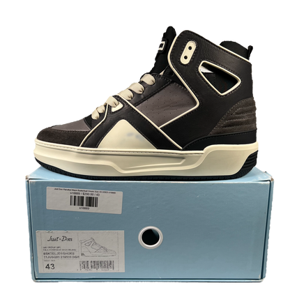 Just Don Panelled Black Basketball Shoes Size 10 USED s16889