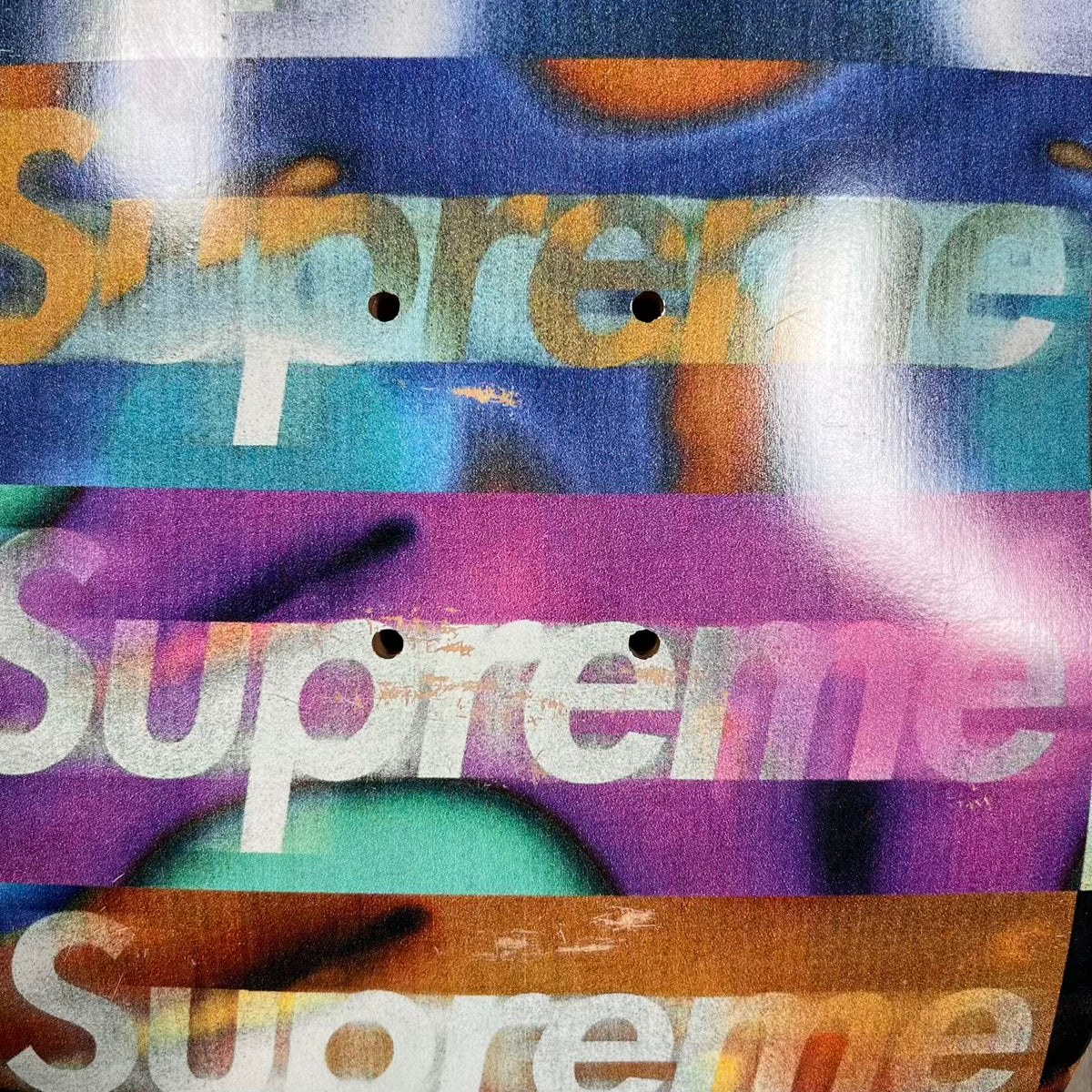 Supreme SS20 Distorted Logo Skateboard Size One Size USED x13068