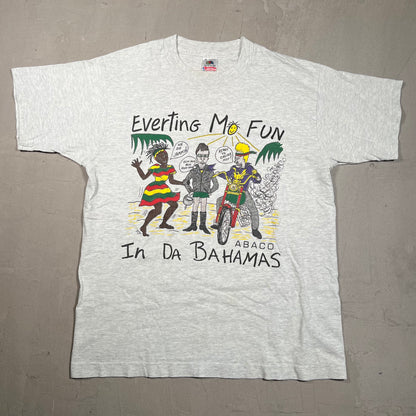 1990's Bahamas Beavis and Butt Head Grey Tee Size Medium USED v19529