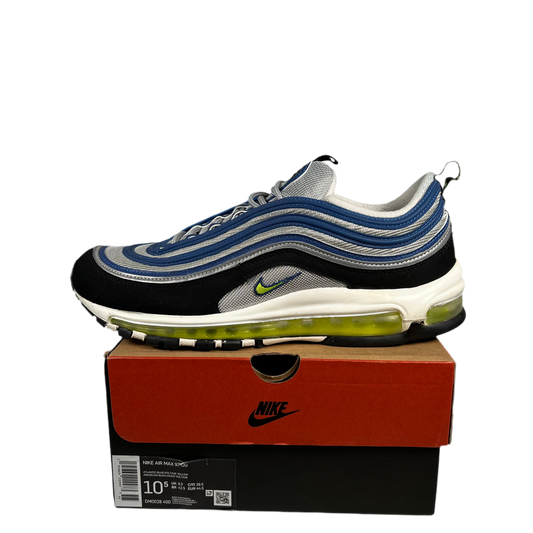 Nike Air Max 97 Atlantic Blue Voltage Yellow (2022) Size 10.5 USED s17873