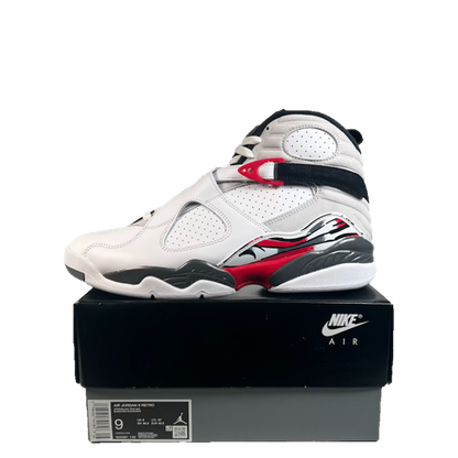 Jordan 8 White True Red (2025) Size 9 NEW s23635
