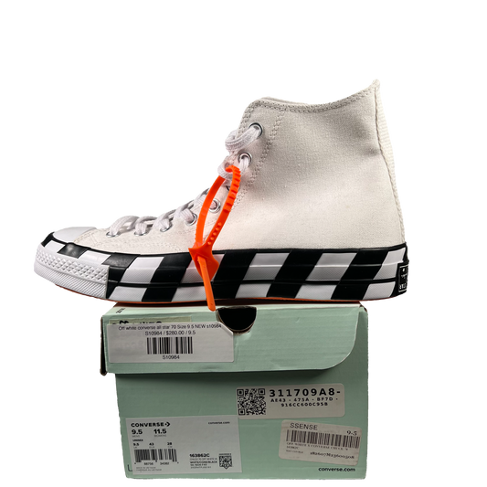 Off White Converse All Star Size 7.5 NEW s11453