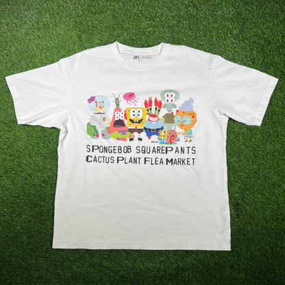 CPFM Uniqlo Spongebob White Tee Size Large USED x14793