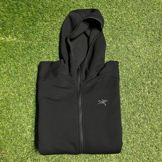 Arc'teryx Black Full Zip Hoodie Size Small USED x14190