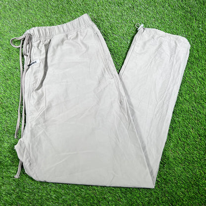 Fear of God FOG Essentials Stone Nylon Track Pants Size XXL USED x14718