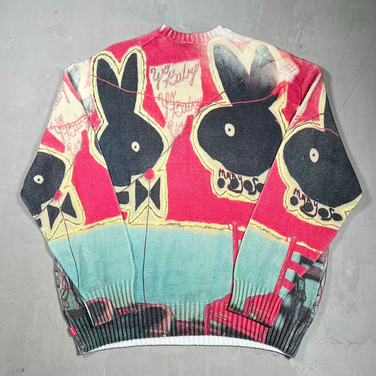 Supreme Yo Baby (2024) Knit Sweater Size Large USED x18456