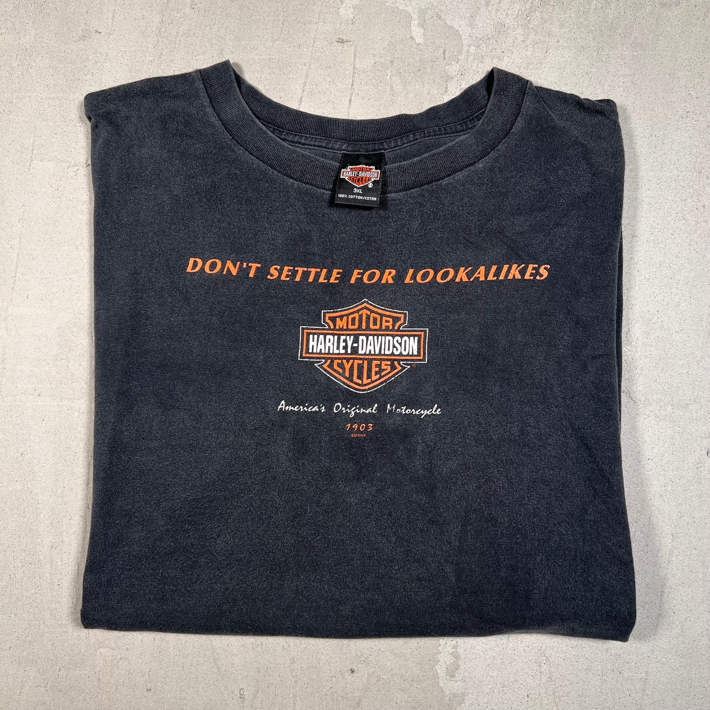 2002 Harley Davidson Black "Lookalikes" Tee Size 3XL USED v19406