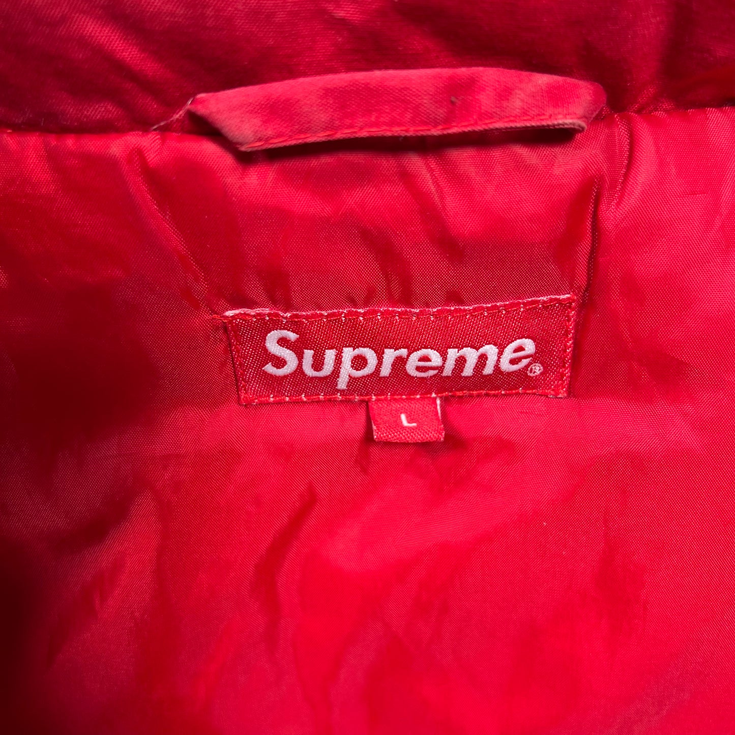 Supreme Astronaut Red Puffy Jacket (2016) Size Large USED x17407