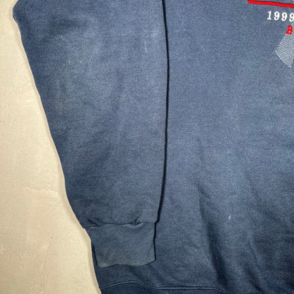 1999 New York Yankees Navy Champiions Crewneck Size XL USED v19067
