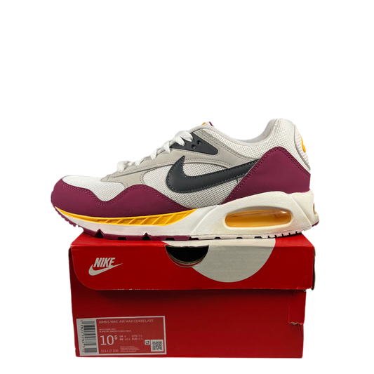 Nike Air Max Correlate White Dark Grey Yellow (2022) Size 9M/10.5W USED s18635