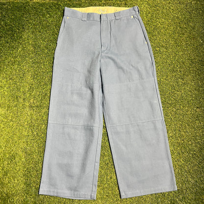 Phyps Wide Leg Blue Work Pants SIze XL NEW v16087