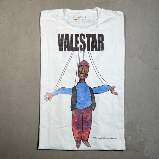 Vale ValeStar Peral Jam White Tee Size Medium USED x17654