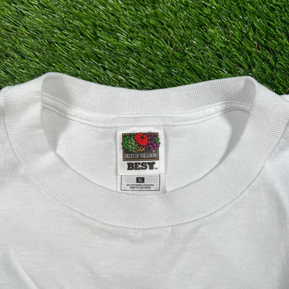 Y2K What Part Of No Dont You Understand White Tee Size XL USED v16611