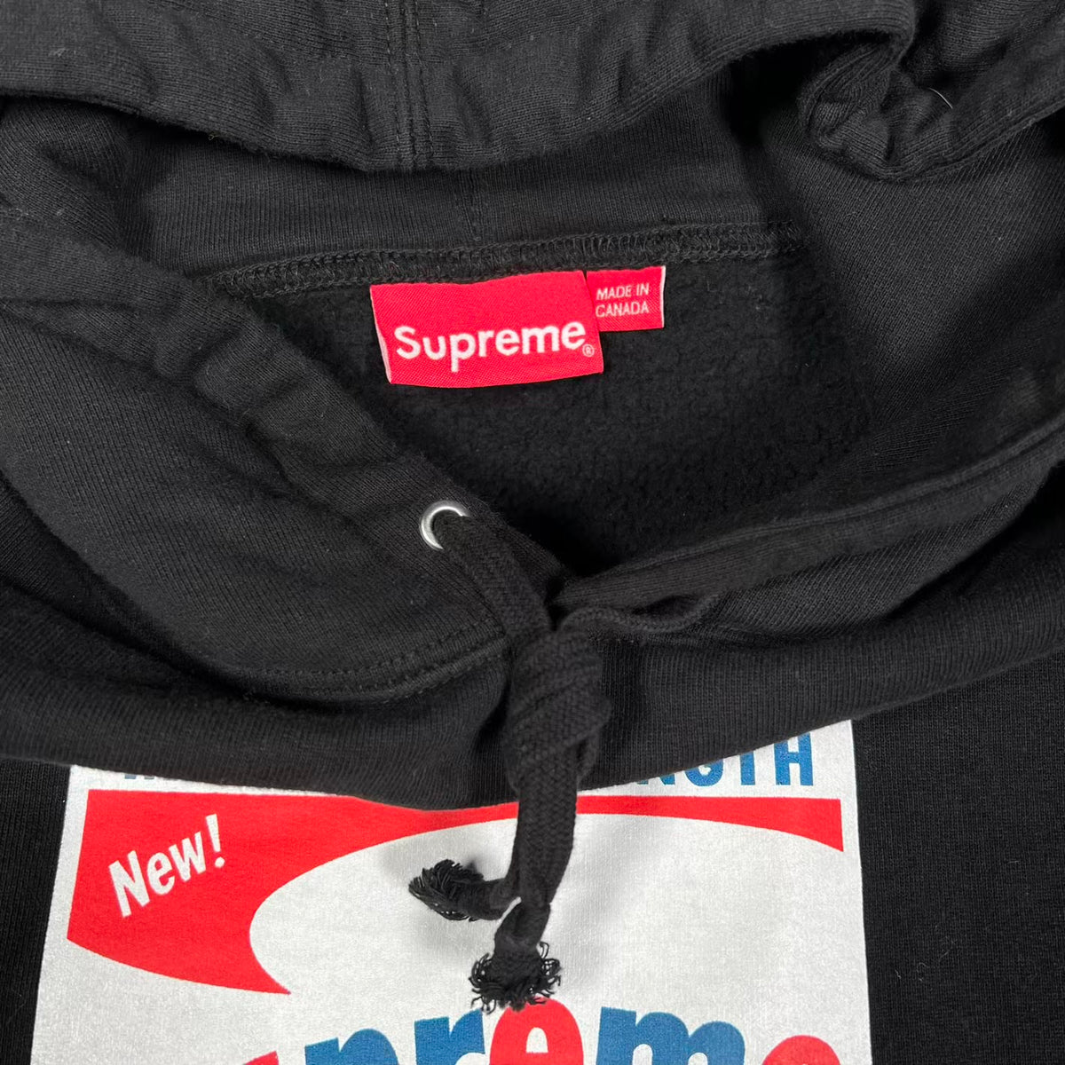 Supreme Shine Black Hoodie (2021) Size Large USED x18943