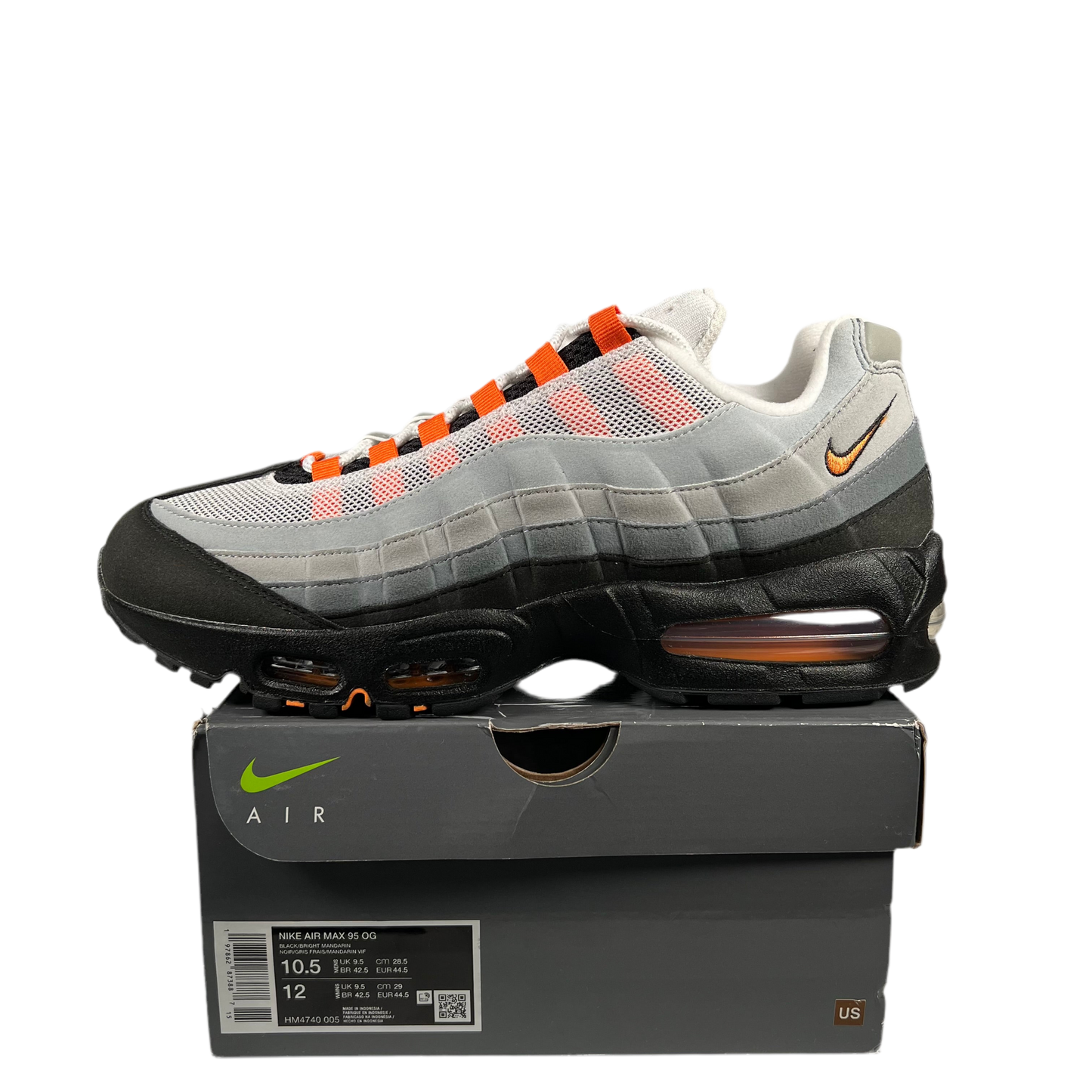 Nike Air Max 95 Big Bubble Bright Mandarin (2025) Size 10.5 NEW s18912