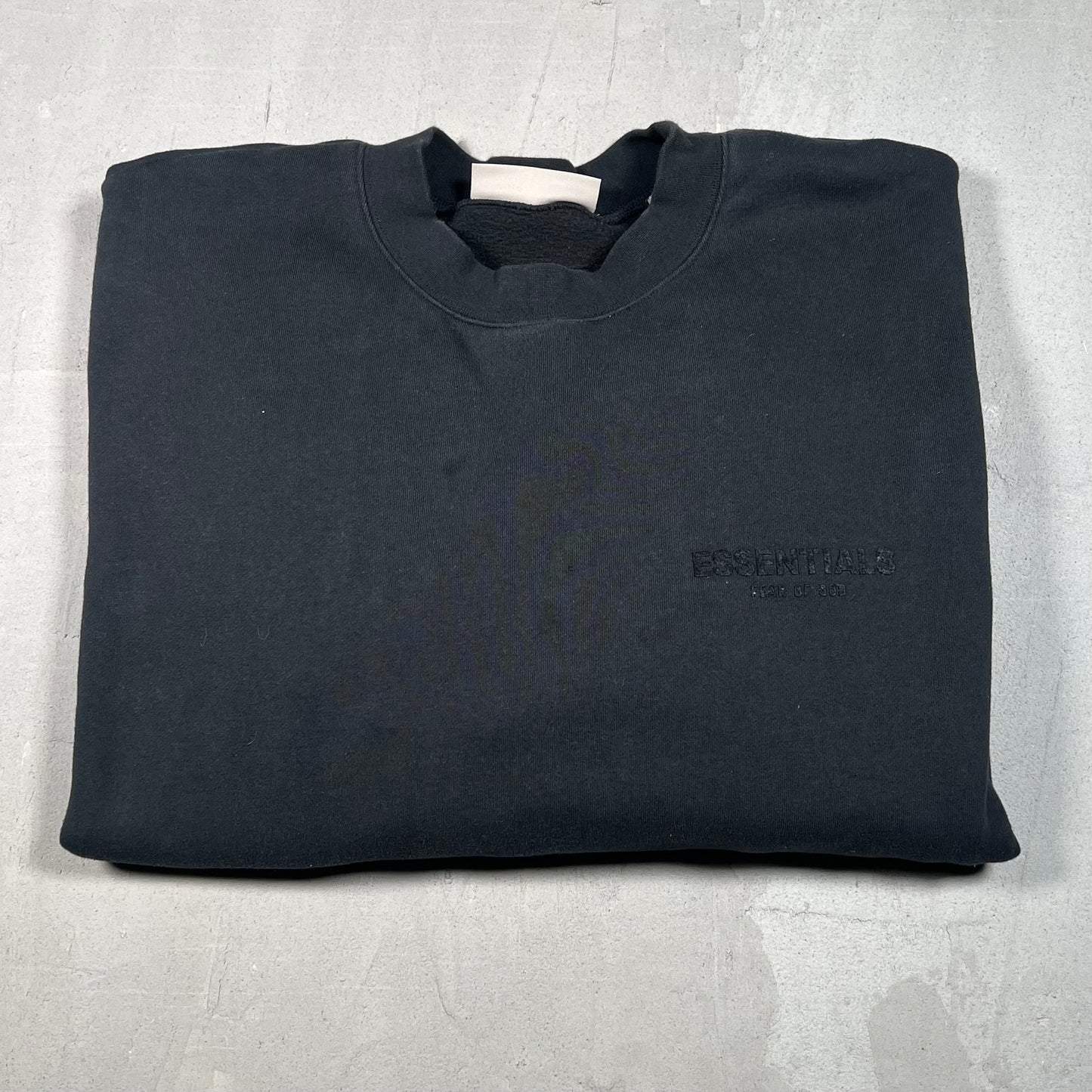 Essentials Fear Of God Black Crewneck Size XXL USED x17169