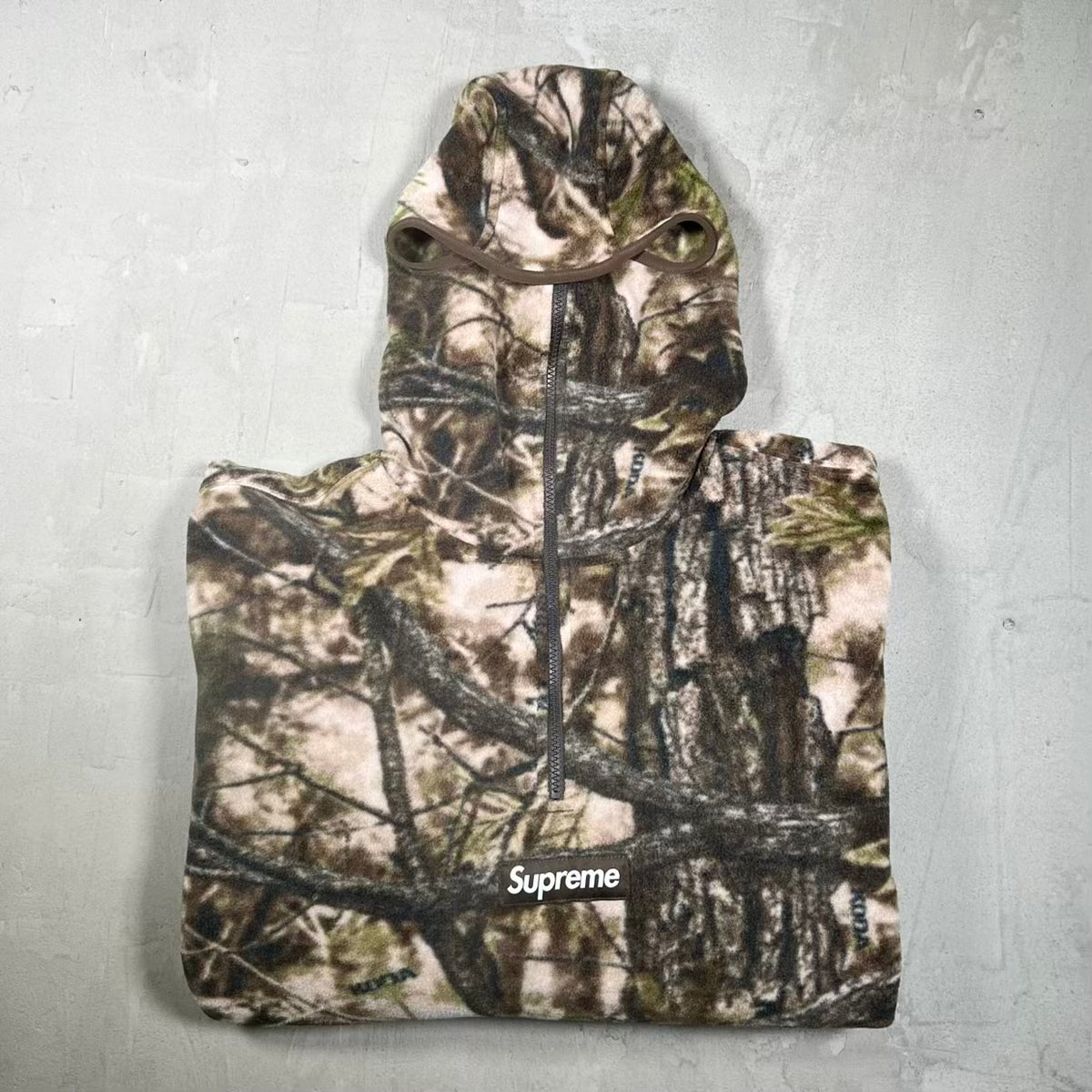 Supreme Polartec Face Mask Half Zip Hoodie Realtree AP Camo (2025) Size XL x18593