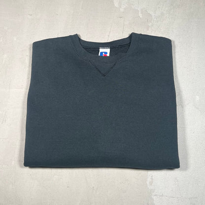 1990s Russell Athletic Black Crewneck Size Large USED v19057