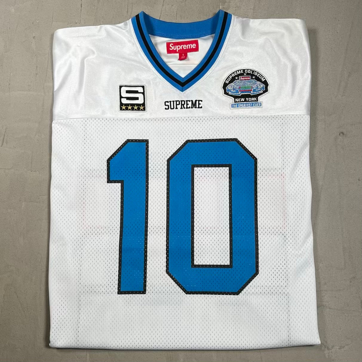 Supreme Find God White Football Jersey (2026) Size Small USED x18288