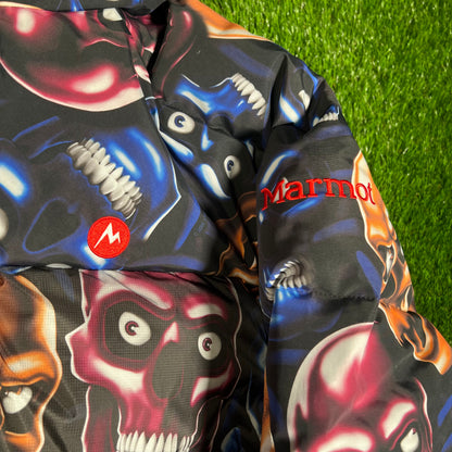 Supreme Marmot 800 Fill Down Parka Multi Color Skull Pile (2025) Size Large NEW x15911