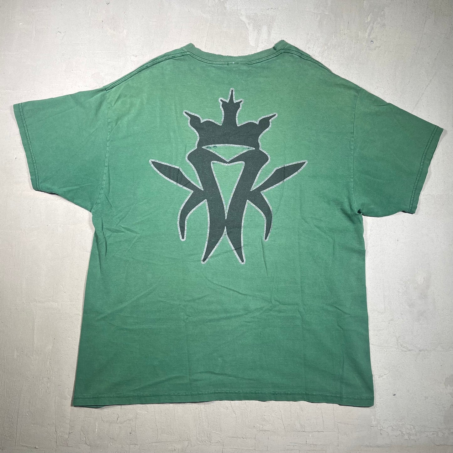 Y2K Kottonmouth Kings Green Logo Tee Size XL USED v15609