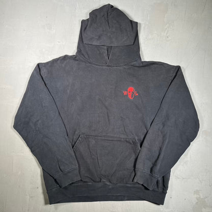 Warren Lotas Django Washed Black Hoodie Size Large USED x18462