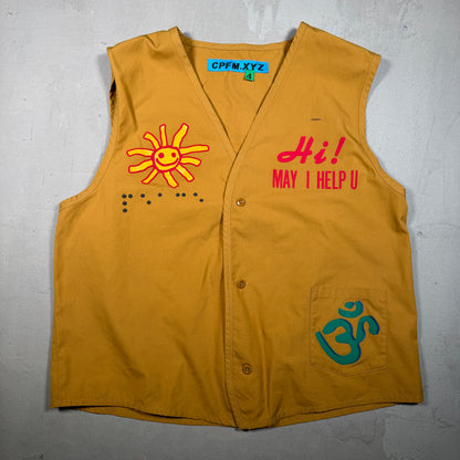 CPFM 2021 Gardening Club Mustard Vest Size 4 (XL) USED x13684