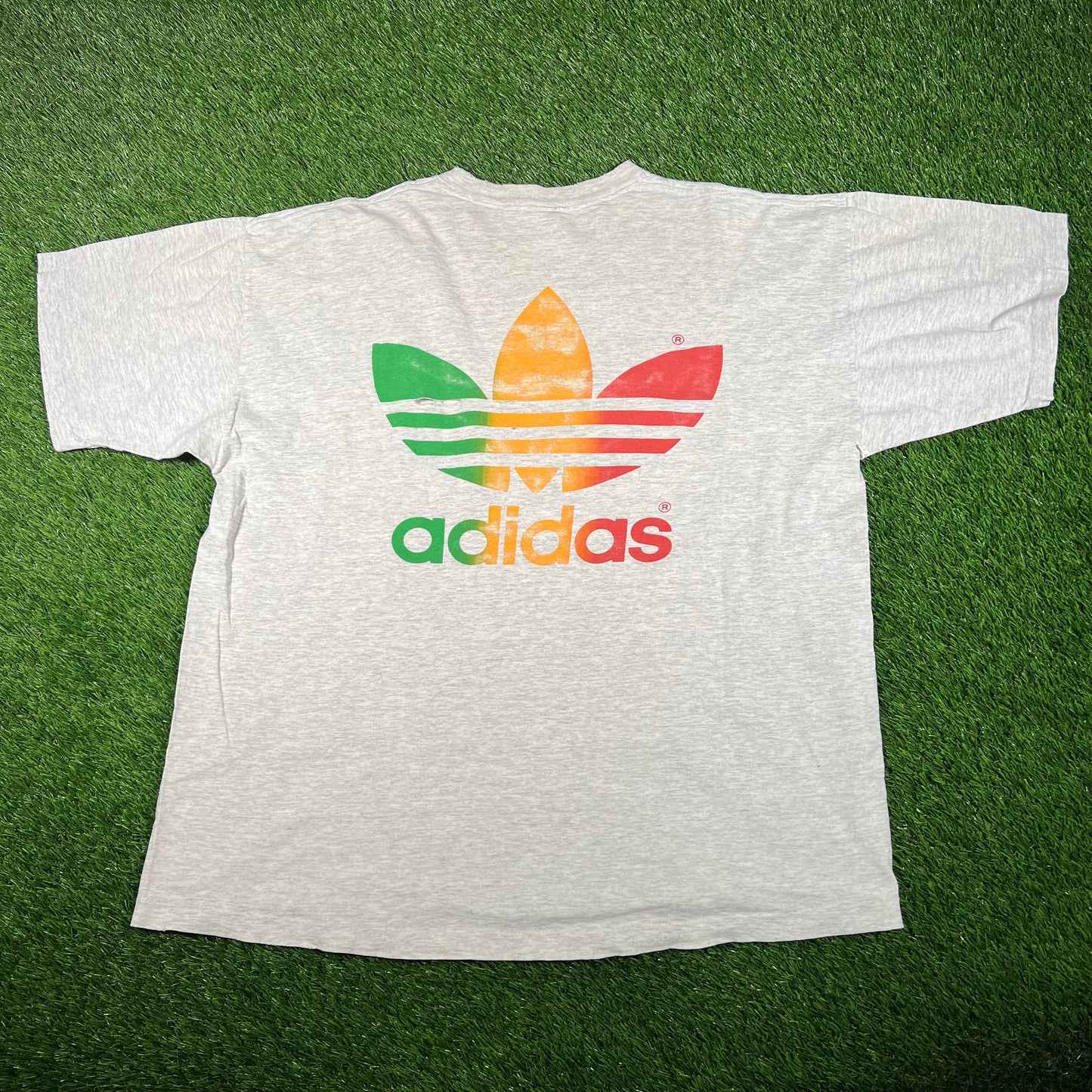 1994 Reggae Sunsplash Adidas Tour Grey Tee Size XL USED v18112