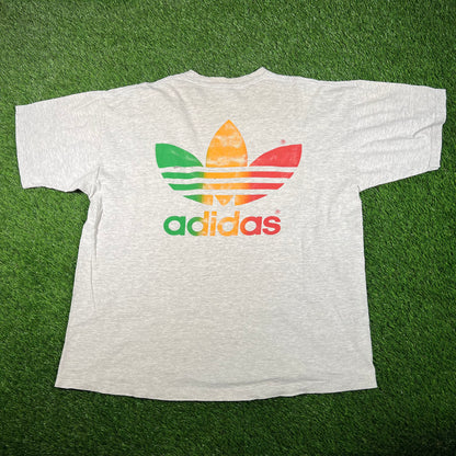 1994 Reggae Sunsplash Adidas Tour Grey Tee Size XL USED v18112