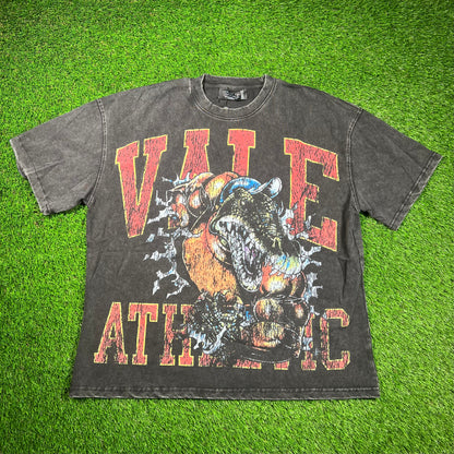 Vale Athletics Croc Washed Black Tee Size XL NEW x16637