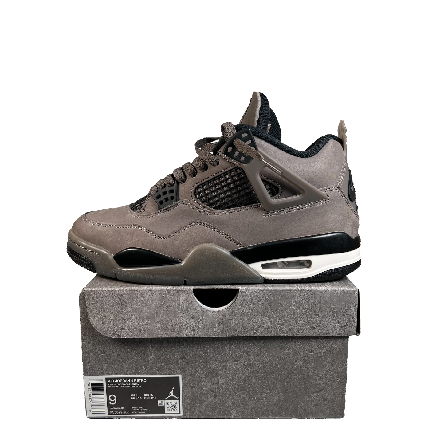 Jordan 4 Cave Stone (2025) Size 9 USED s22191