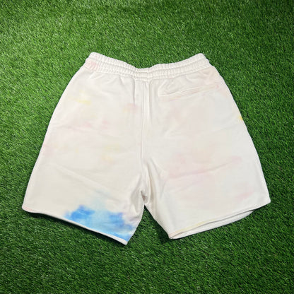 Kith Design Studios White Tie Dye Shorts Size Small USED x16731