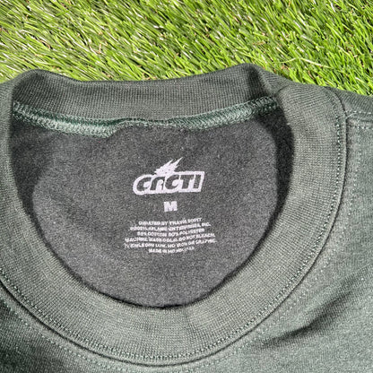 Travis Scott Cacti Green Crewneck Size Medium USED x14645