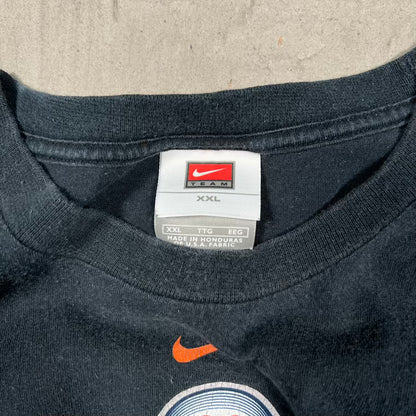 2005 Nike Mets Baseball Club Washed Black Tee Size XXL USED v20412