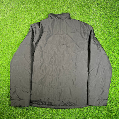 North Face Light Weight Black Puffy Jacket Size XXL womens USED v17785