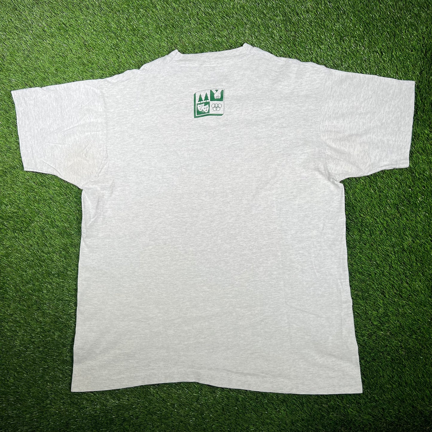 1990s Echo Lake Light Grey Tee Size XL USED v17337