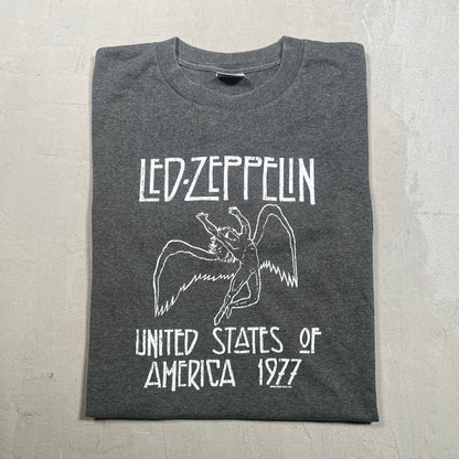 2003 Led Zeppelin United States Grey Tee Size Medium USED v19308