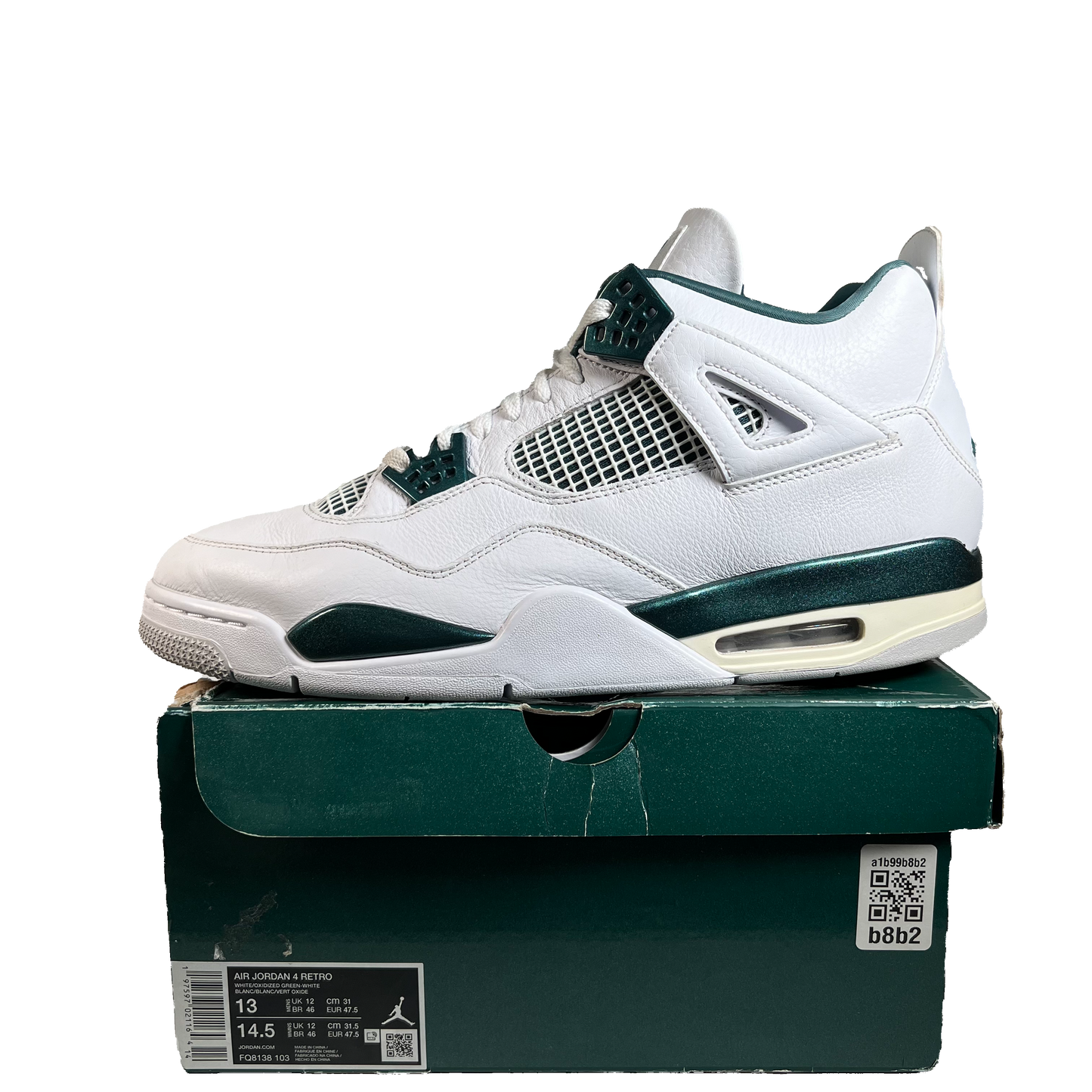 Jordan 4 Oxidized Green (2024) Size 13 USED s22278