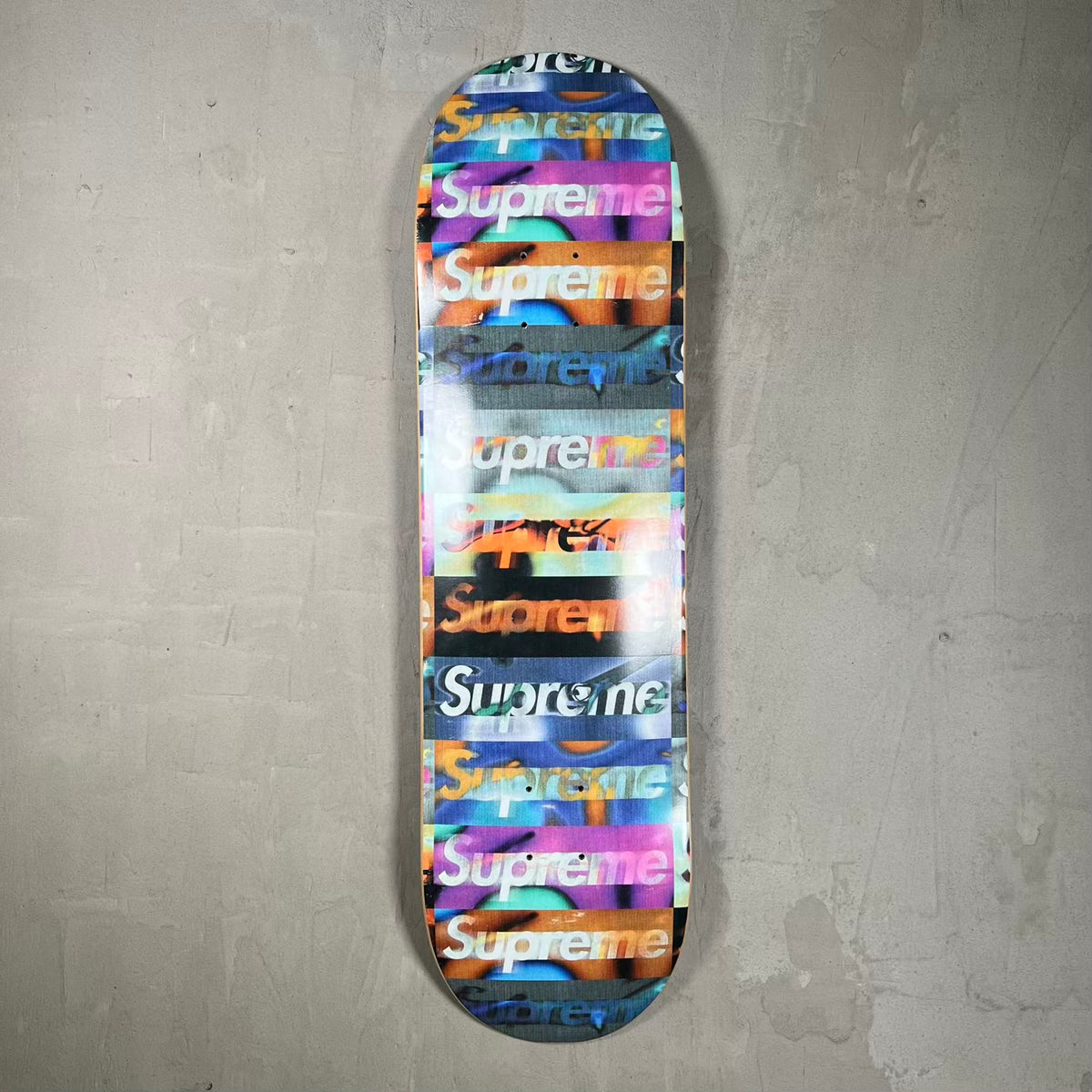 Supreme SS20 Distorted Logo Skateboard Size One Size USED x13068