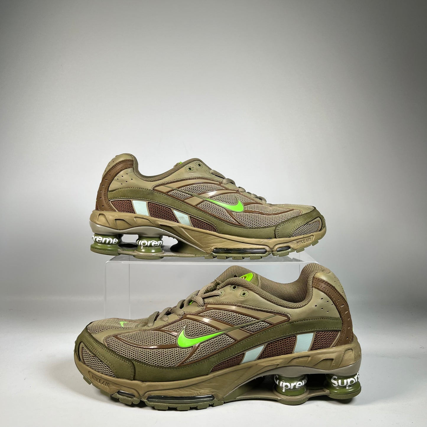 Nike Shox Ride 2 Supreme Olive (2022) Size 10 USED s21390